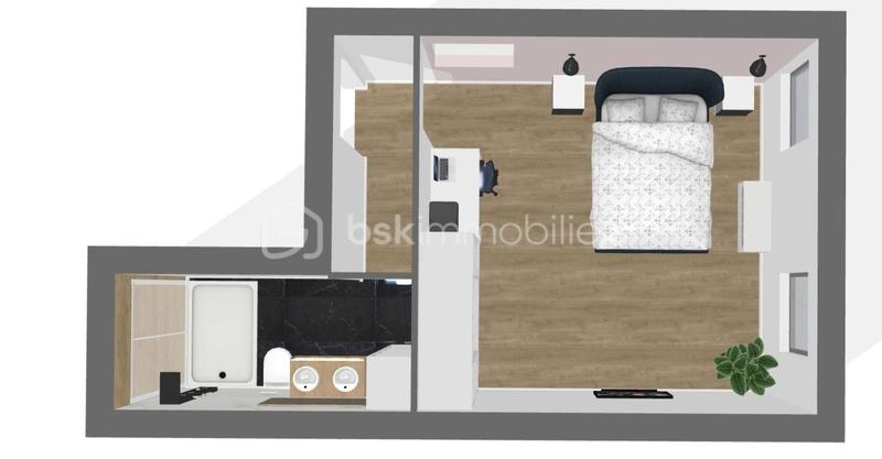 Duplex - 45 m² - 3 pièces