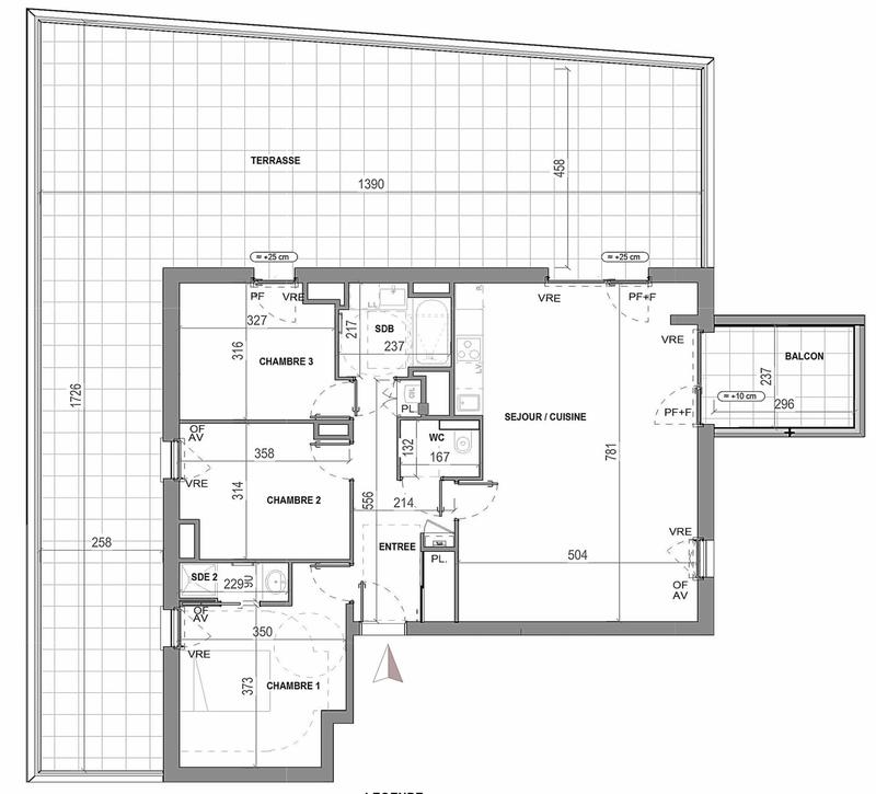 Appartement - 91 m² - 4 pièces