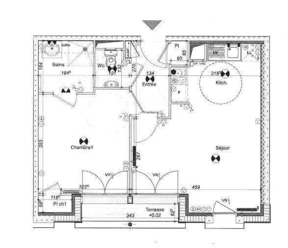 Appartement - 43 m² - 2 pièces