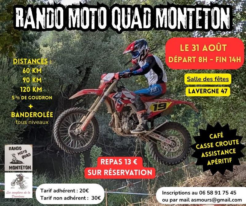 Randonnée moto et quads