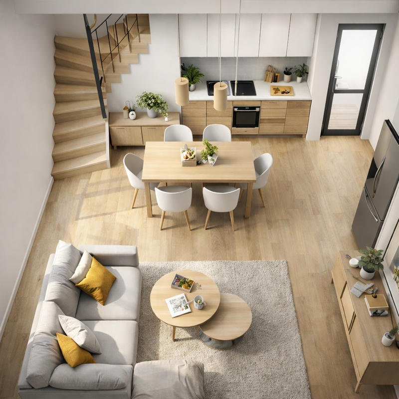 Triplex - 98 m² - 4 pièces