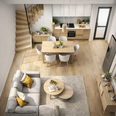 Triplex - 98 m² - 4 pièces