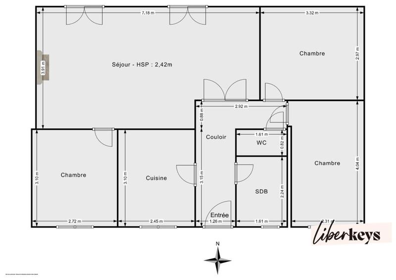 Maison - 70 m² - 5 pièces