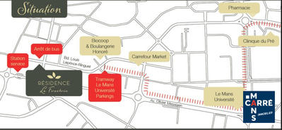 Appartement - 18 m² - 2 pièces