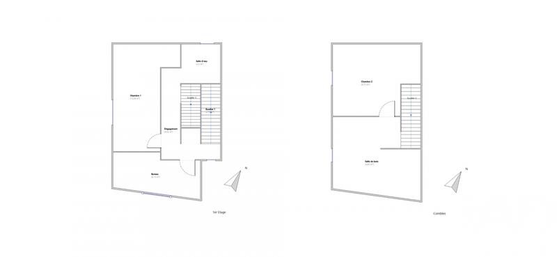 Maison de ville - 83 m² - 4 pièces