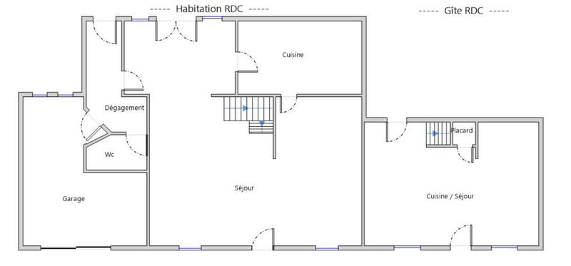 Longère - 192 m² - 8 pièces