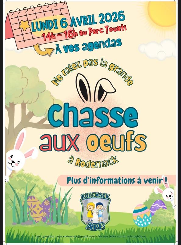 Chasse aux œufs de l'Ape Rodemack