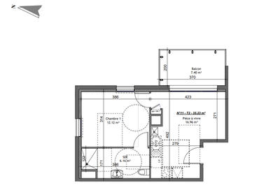 Appartement - 35 m² - 2 pièces