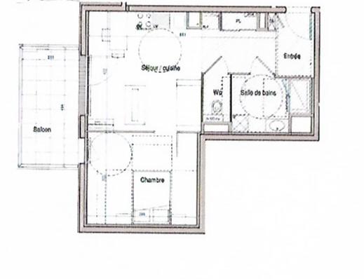 Appartement - 43 m² - 2 pièces