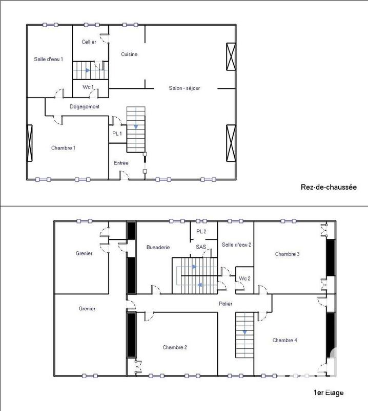 Maison de ville - 163 m² - 7 pièces