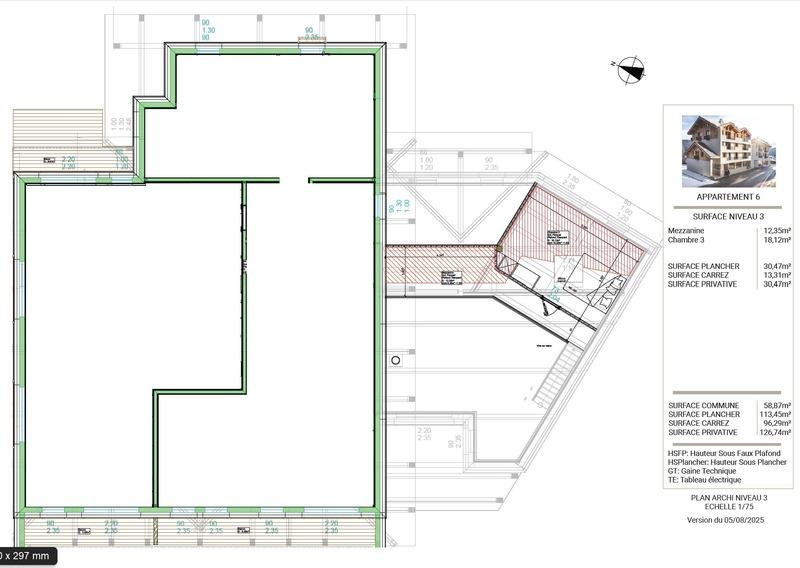 Appartement - 113 m² - 4 pièces