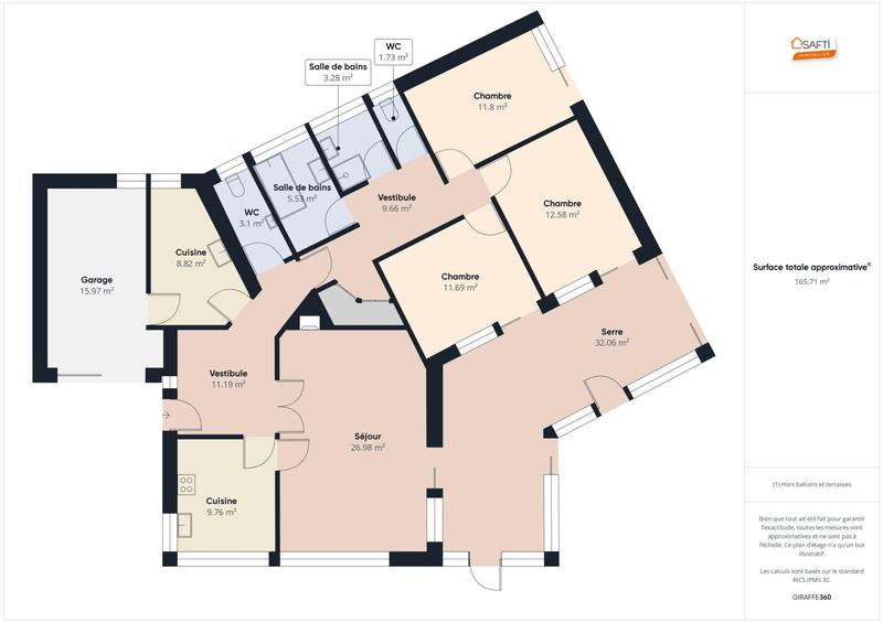 Maison - 107 m² - 5 pièces