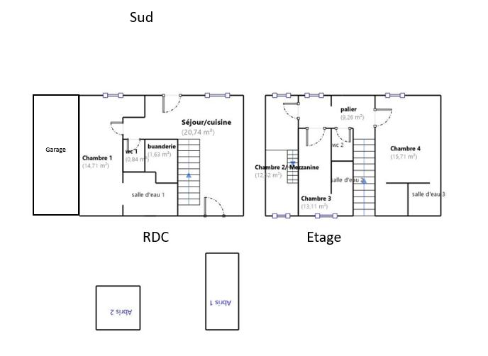 Maison - 90 m² - 5 pièces