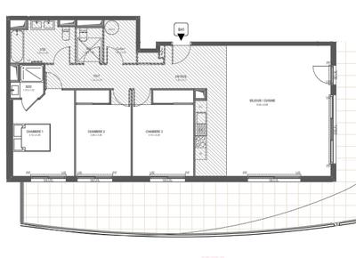 Appartement - 110 m² - 4 pièces