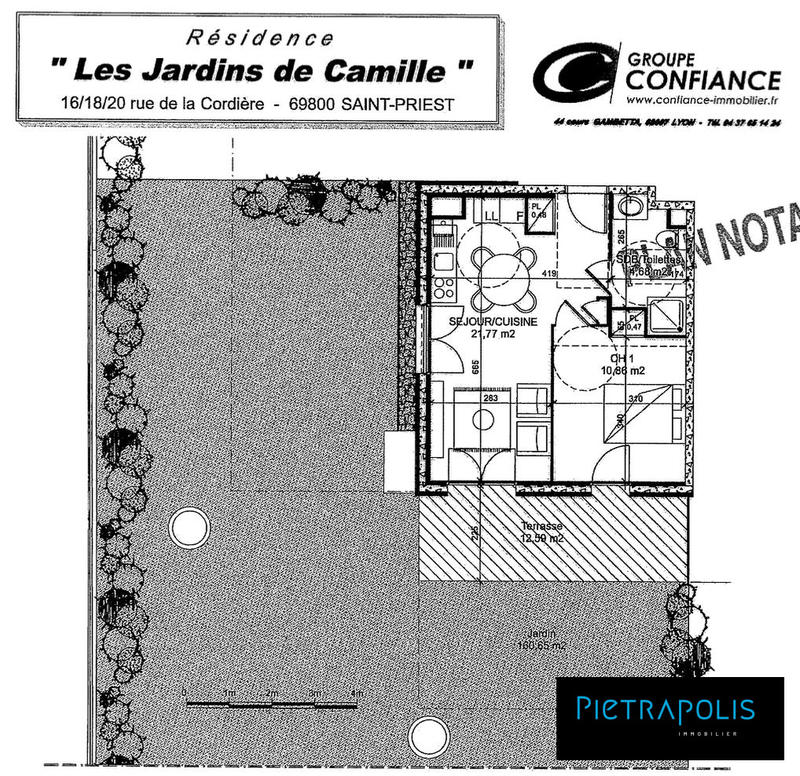 Appartement - 38 m² - 2 pièces