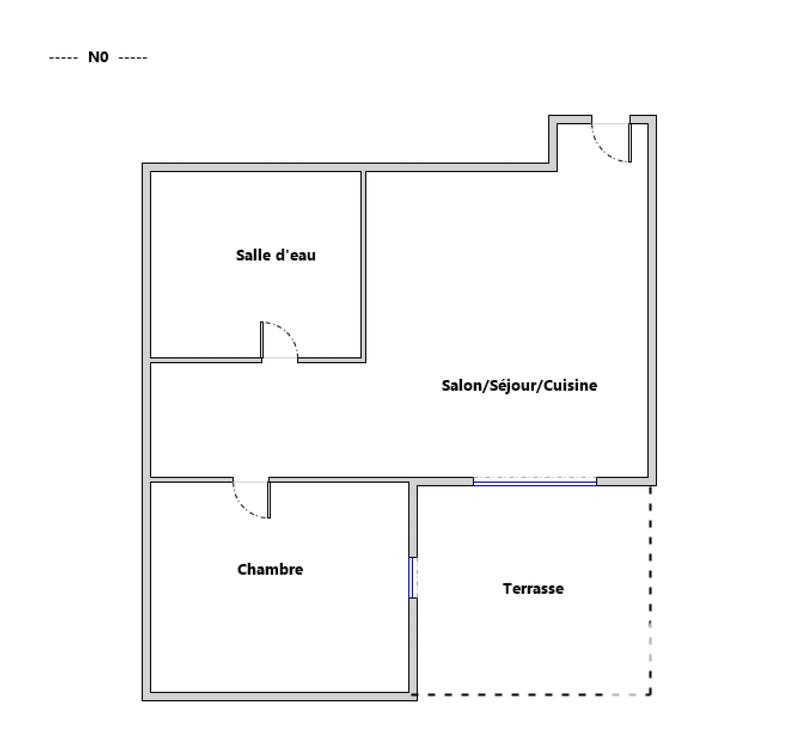 Appartement - 44 m² - 2 pièces