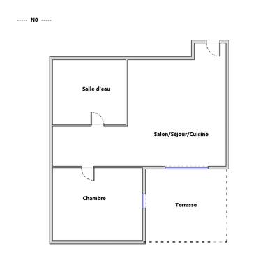 Appartement - 44 m² - 2 pièces