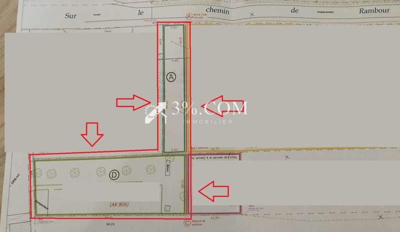 Terrain constructible - 638 m²