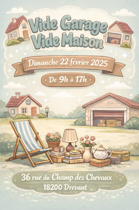 Vide garage - vide maison