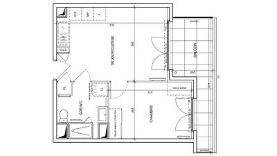 Appartement - 38 m² - 2 pièces