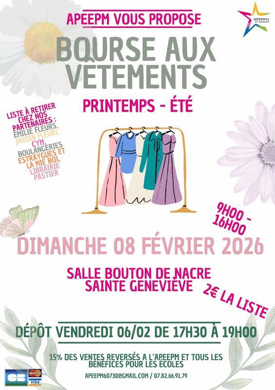 Bourse aux vêtements printemps-été
