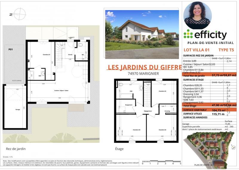 Maison - 104 m² - 5 pièces