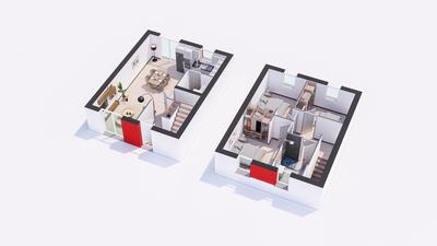 Maison - 90 m² - 5 pièces