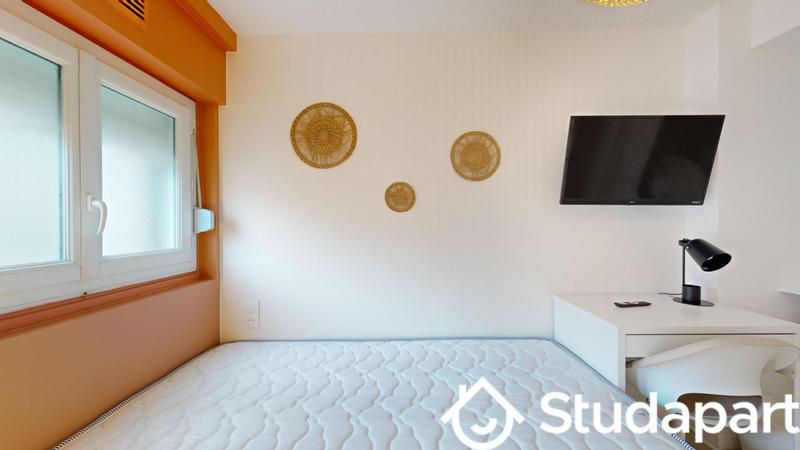 Chambre - 9 m² - 1 pièce