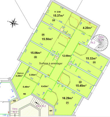 Appartement - 125 m² - 5 pièces