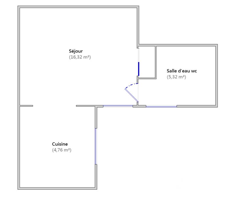 Appartement - 26 m² - 1 pièce