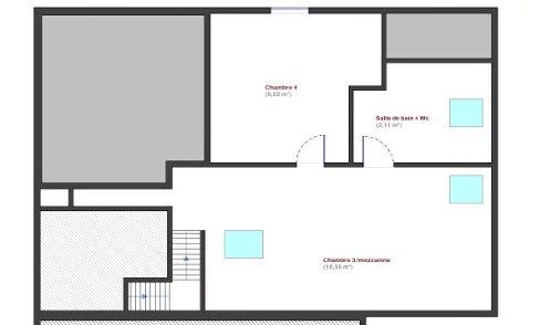 Duplex - 122 m² - 5 pièces