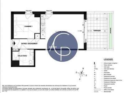 Appartement - 46 m² - 2 pièces