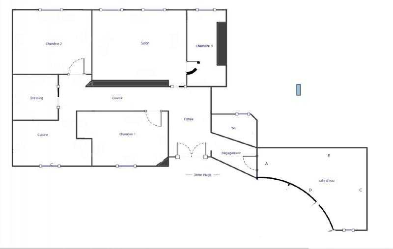 Appartement - 93 m² - 4 pièces