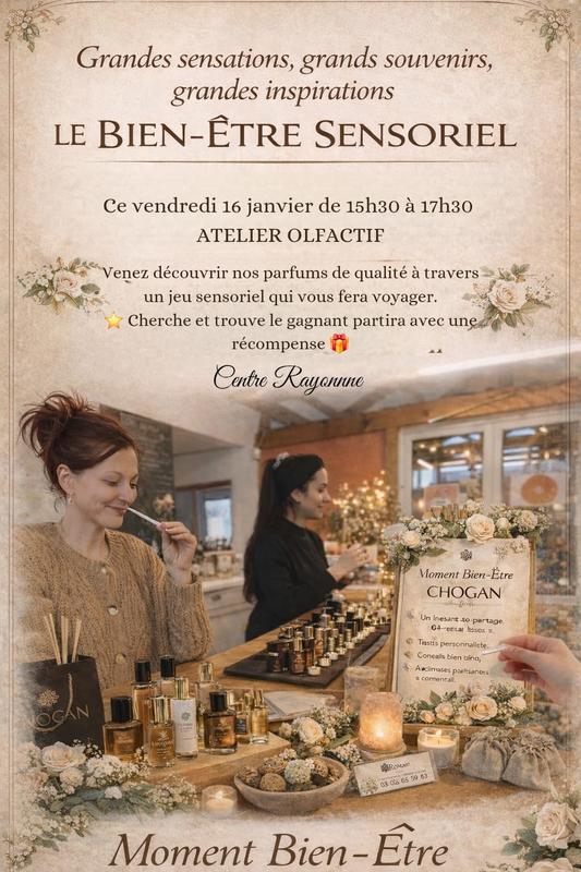 Atelier Olfactif &amp; Sensoriel
Les Vendredis