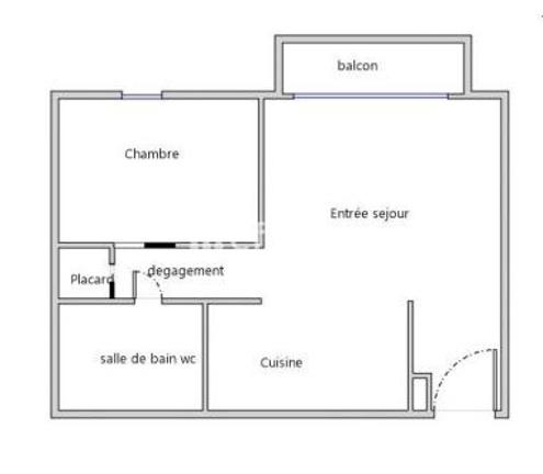 Appartement - 42 m² - 2 pièces