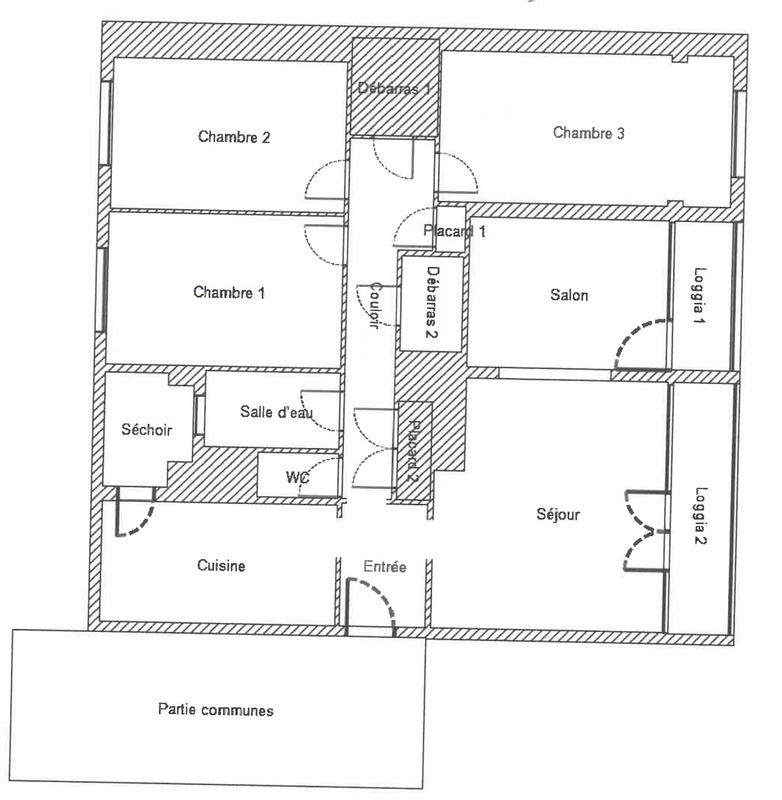 Appartement - 95 m² - 5 pièces