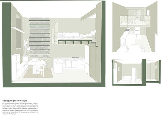 Duplex - 41 m² - 2 pièces