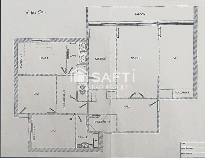 Appartement - 111 m² - 5 pièces