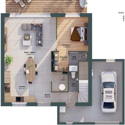 Maison - 126 m² - 7 pièces