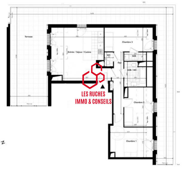 Appartement - 80 m² - 4 pièces