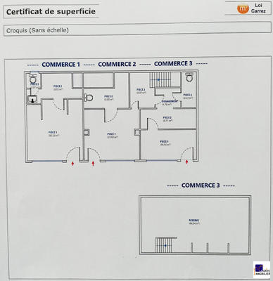 Local commercial - 170 m² - 4 pièces