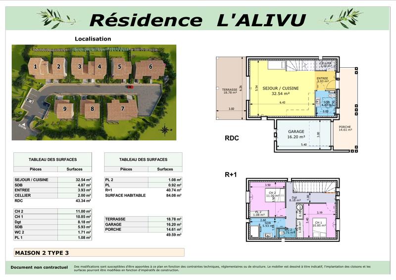 Villa - 77 m² - 3 pièces