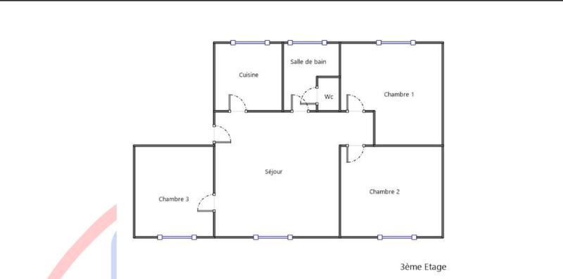 Appartement - 60 m² - 4 pièces