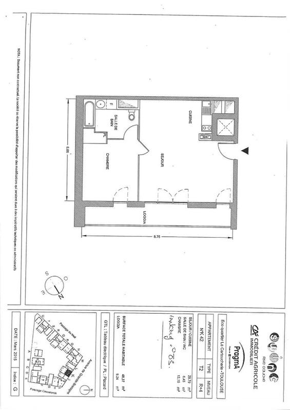 Appartement - 48 m² - 2 pièces