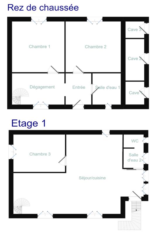 Maison - 80 m² - 4 pièces