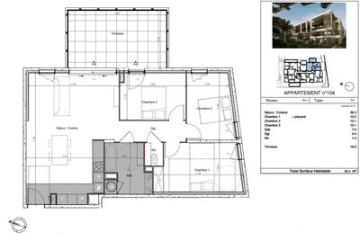 Appartement - 82 m² - 4 pièces