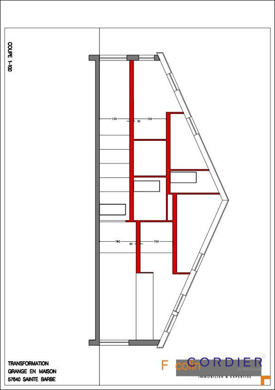 Maison - 100 m² - 1 pièce