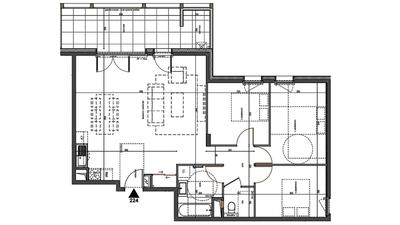 Appartement - 83 m² - 4 pièces