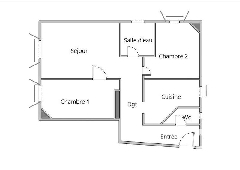 Appartement - 51 m² - 3 pièces