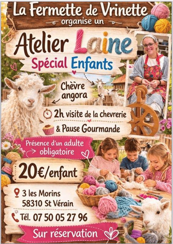 Atelier enfants "autour de la laine"